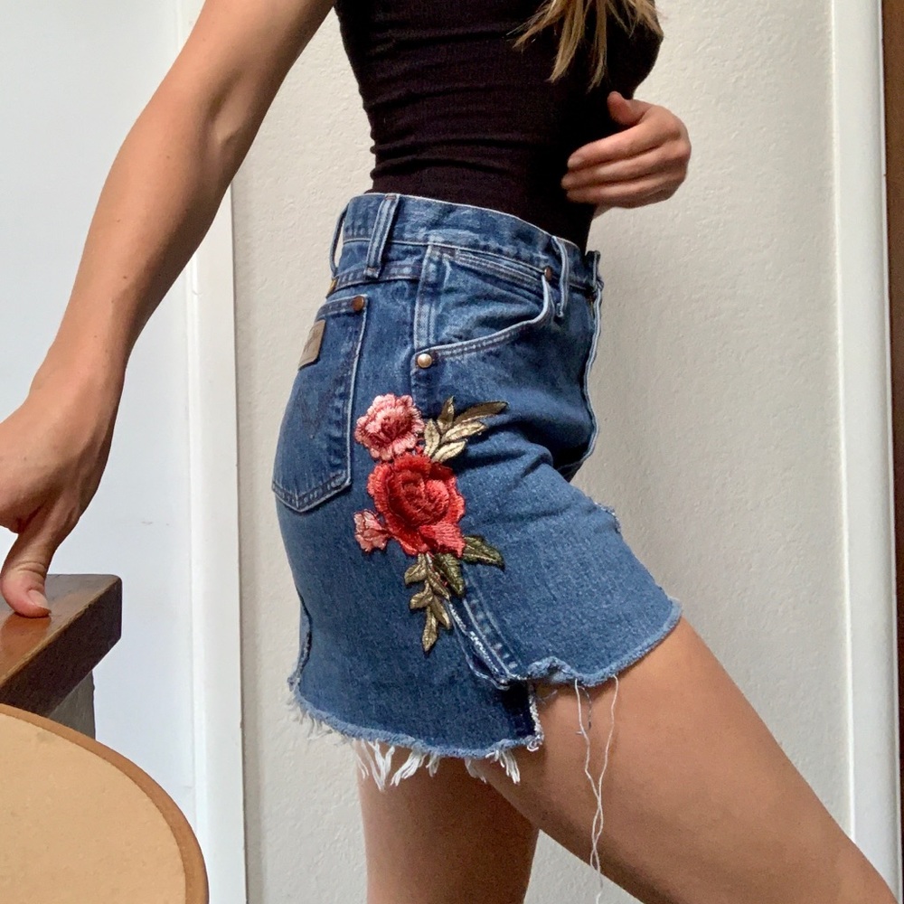 Handmade One-of-a-Kind Vintage Jean Skirt 🌹🥀